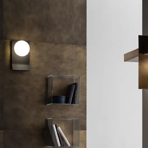 Lampada LED ricaricabile da parete Brand in metallo di Ronda Design