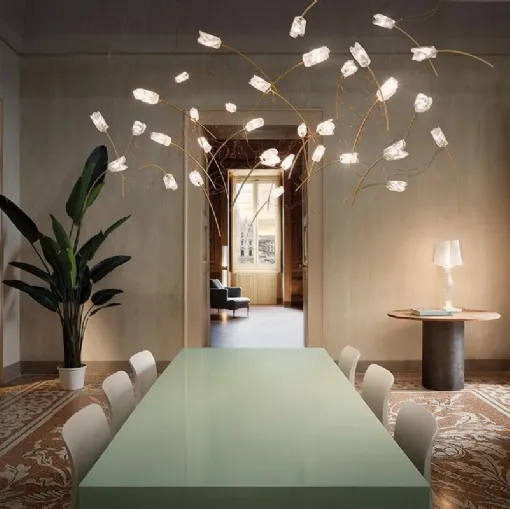 Lampada elegante e leggera Tulip Suspension di Slamp