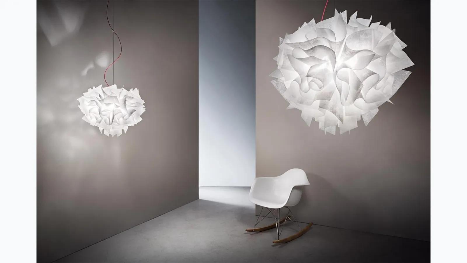 Lampada Veli Couture Suspension di Slamp