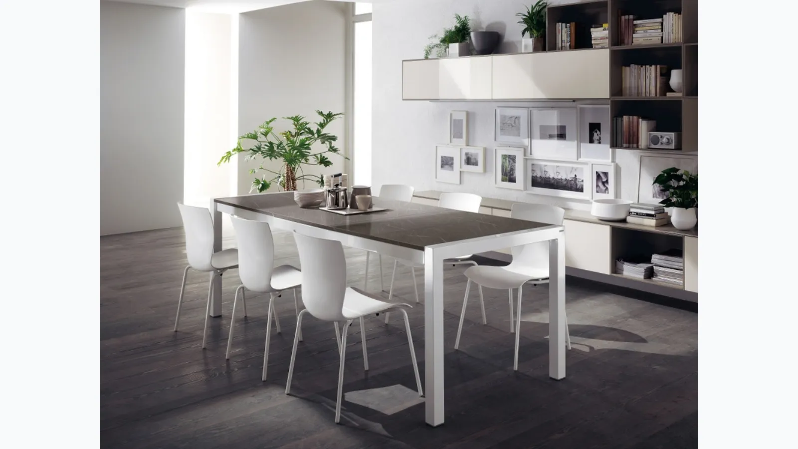 Tavolo rettangolare Quadrifoglio di Scavolini