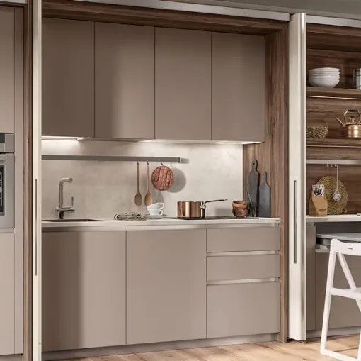 Cucina Moderna Boxi Grigio Selce di Scavolini