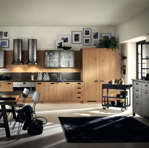 Cucina Moderna Diesel Social Kitchen in Ruxe Wood di Scavolini