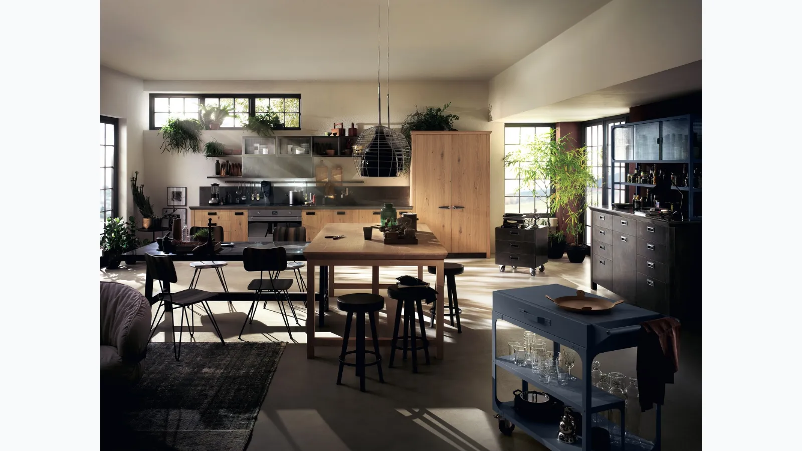 Cucina Moderna Diesel Social Kitchen in Ruxe Wood di Scavolini