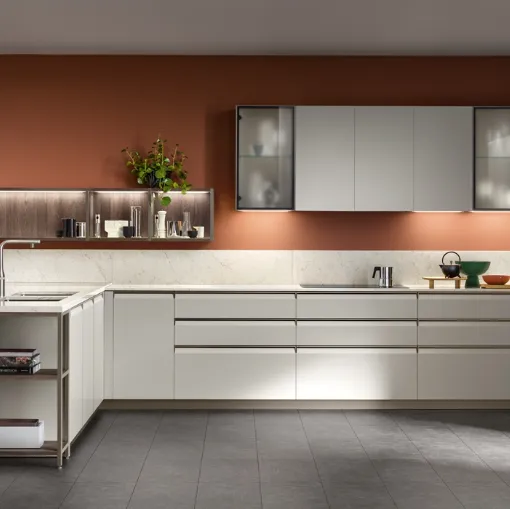 Cucina Moderna Formalia in PET Pioggia di Scavolini