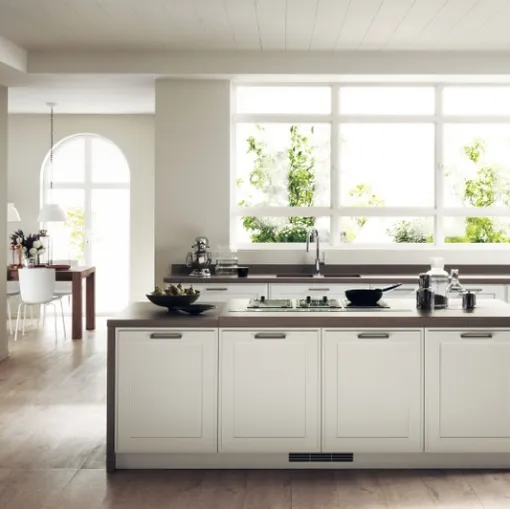 Cucina su misura Favilla Bianco Prestige di Scavolini